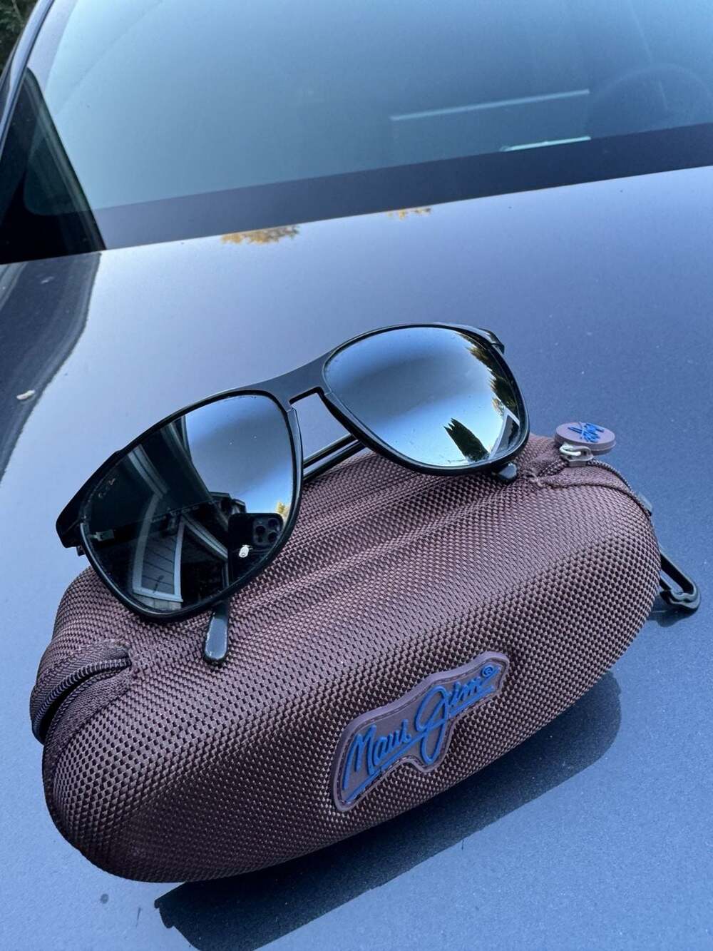 Maui Jim MJ-178-02 Black Polarized Sunglasses with Case